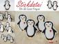 Preview: 3 ITH-Stickdateien Pinguin LED-Teelicht-Cover im Set für 10 x 10 cm Stickrahmen